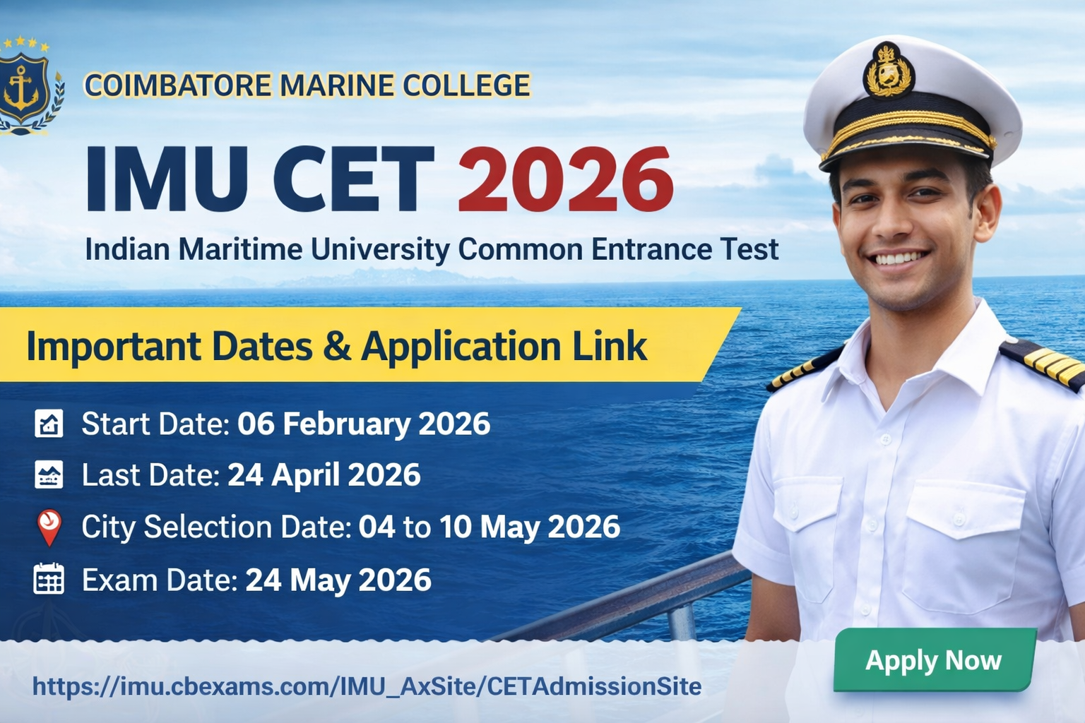 IMU CET 2026 Admissions open for BTech and BSc Courses