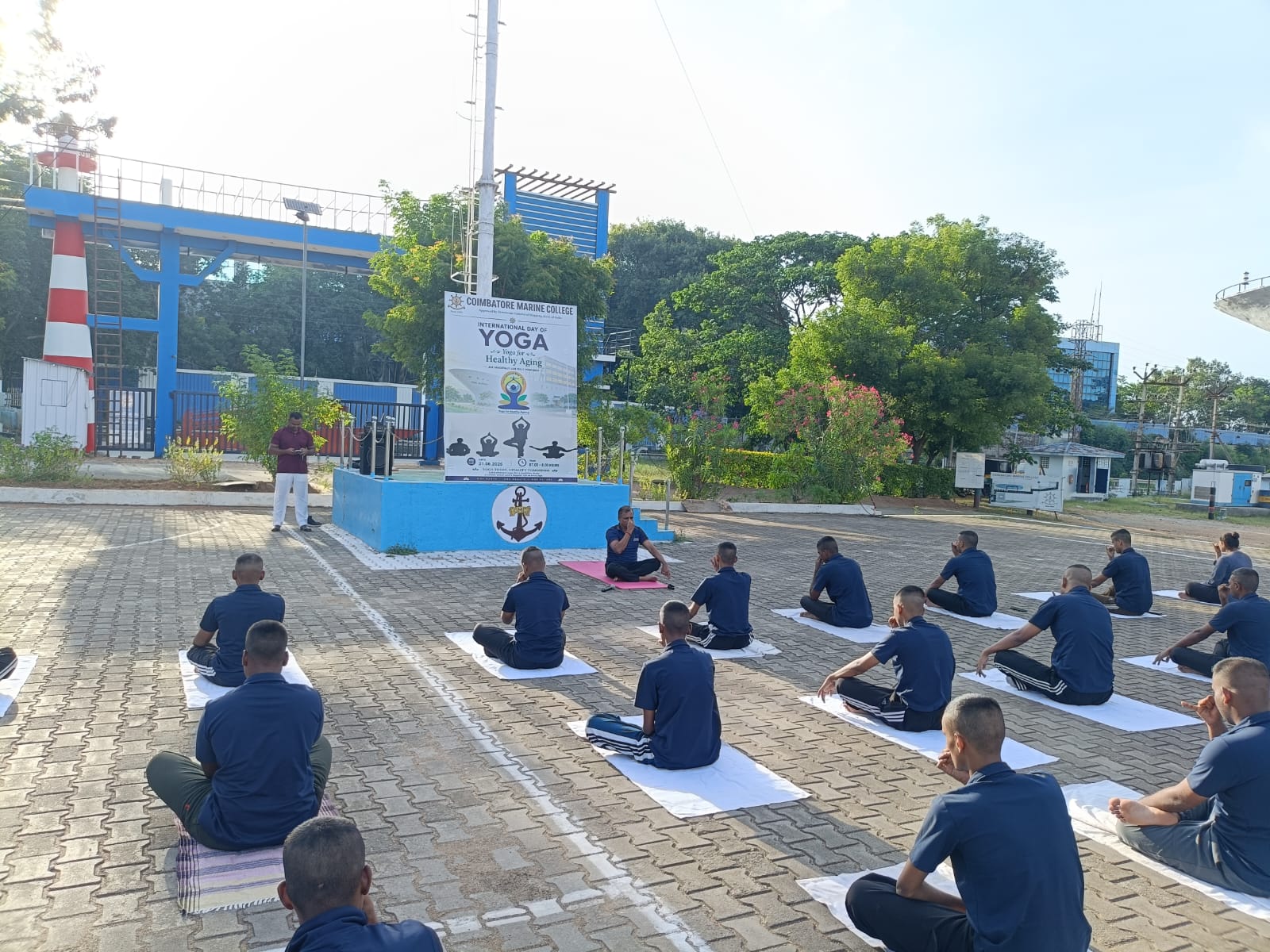 International Yoga Day Celebration at Coimbatore Marine Col