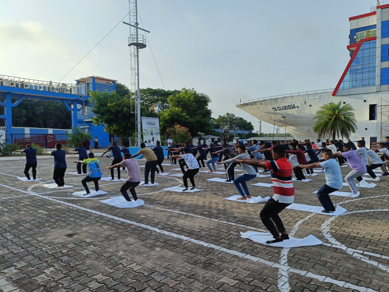 International Yoga Day Celebration at Coimbatore Marine Col
