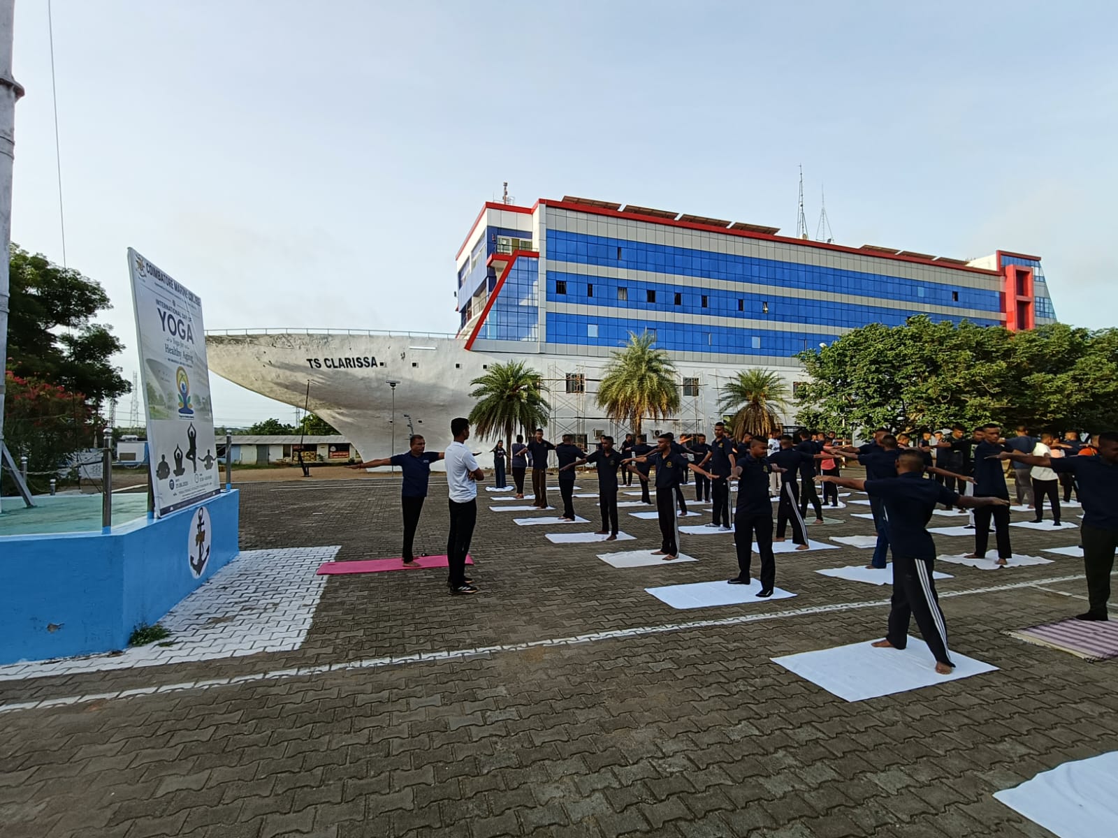 International Yoga Day Celebration at Coimbatore Marine Col