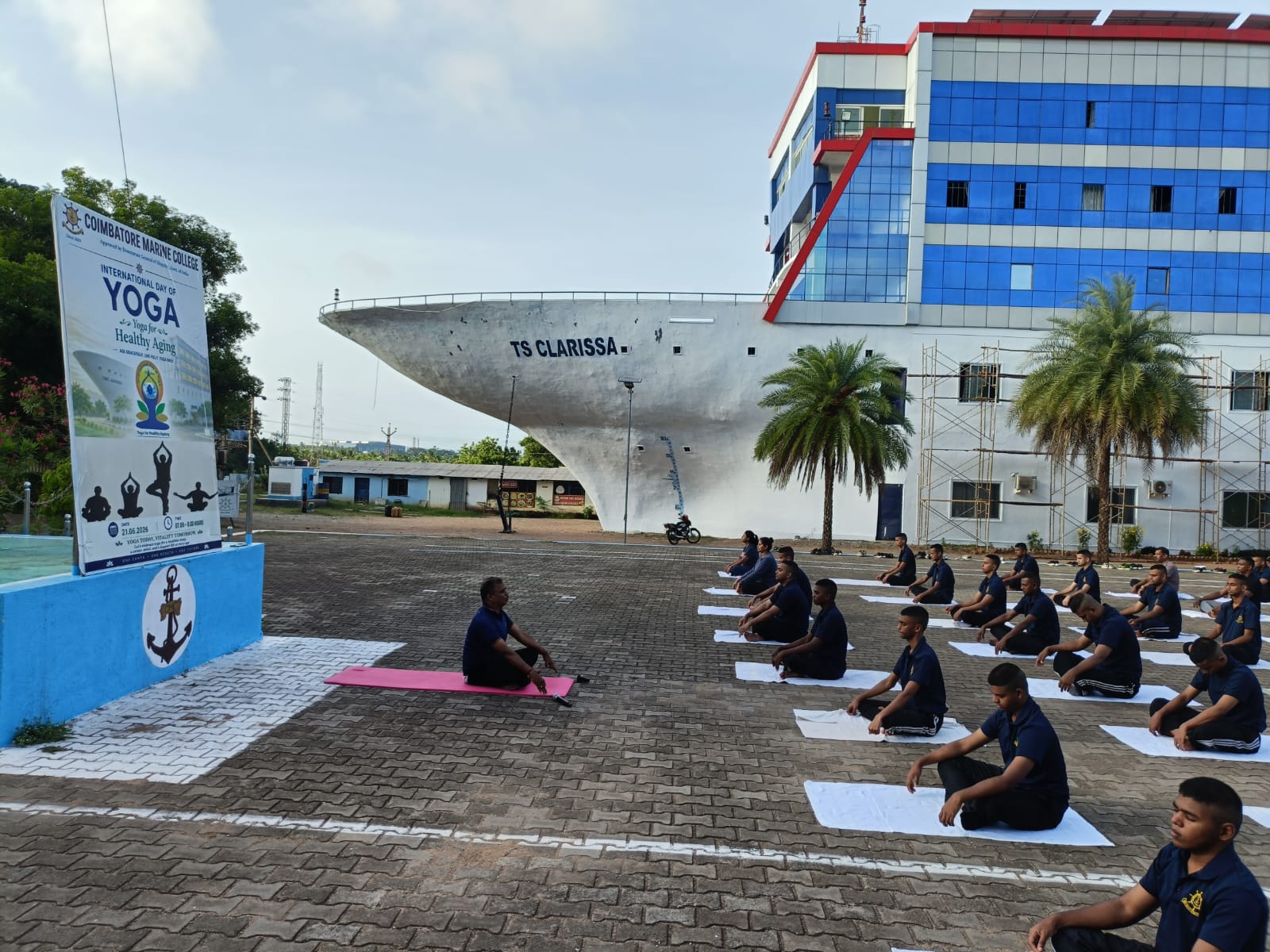 International Yoga Day Celebration at Coimbatore Marine Col