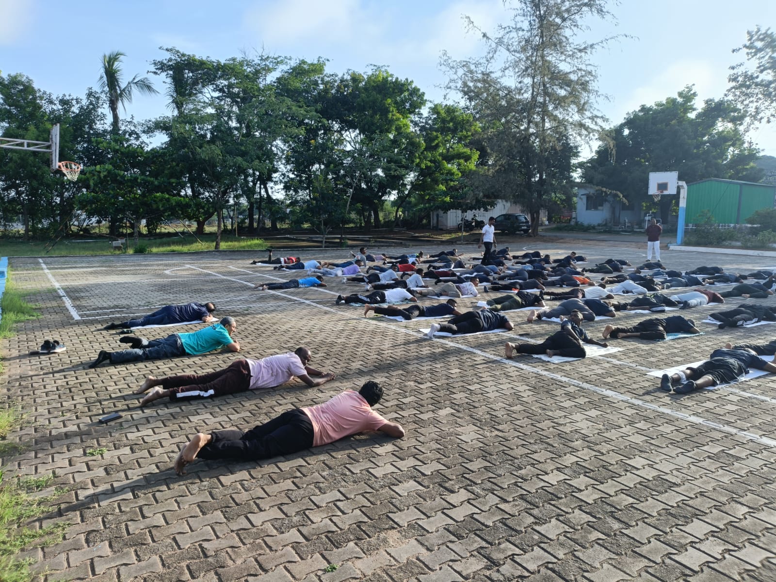 International Yoga Day Celebration at Coimbatore Marine Col