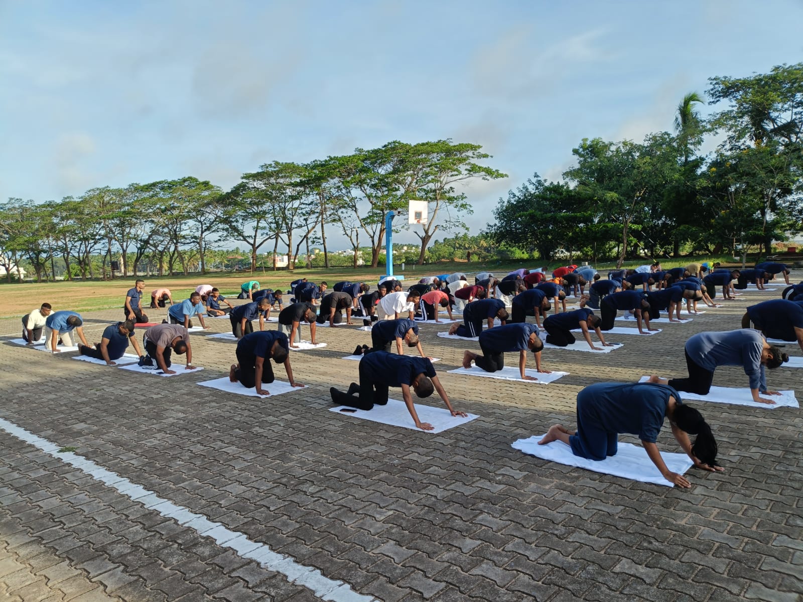 International Yoga Day Celebration at Coimbatore Marine Col