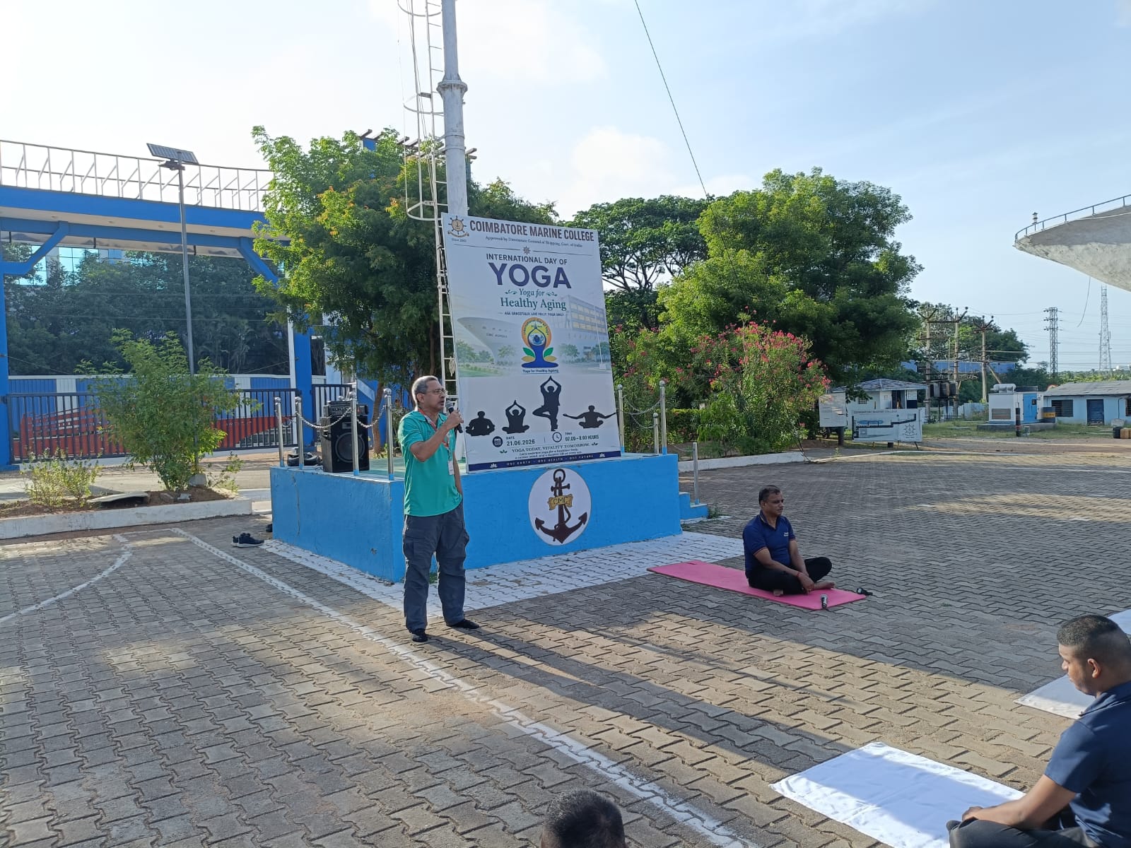 International Yoga Day Celebration at Coimbatore Marine Col