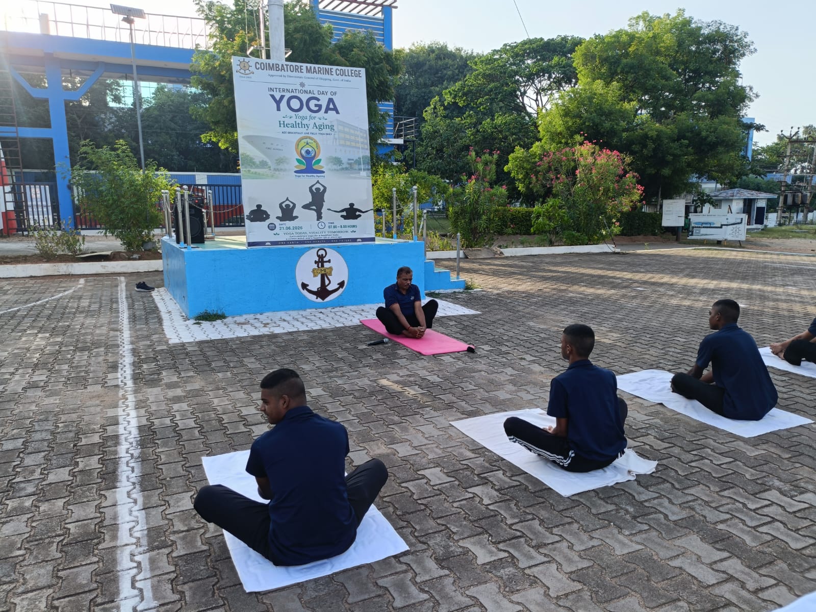 International Yoga Day Celebration at Coimbatore Marine Col