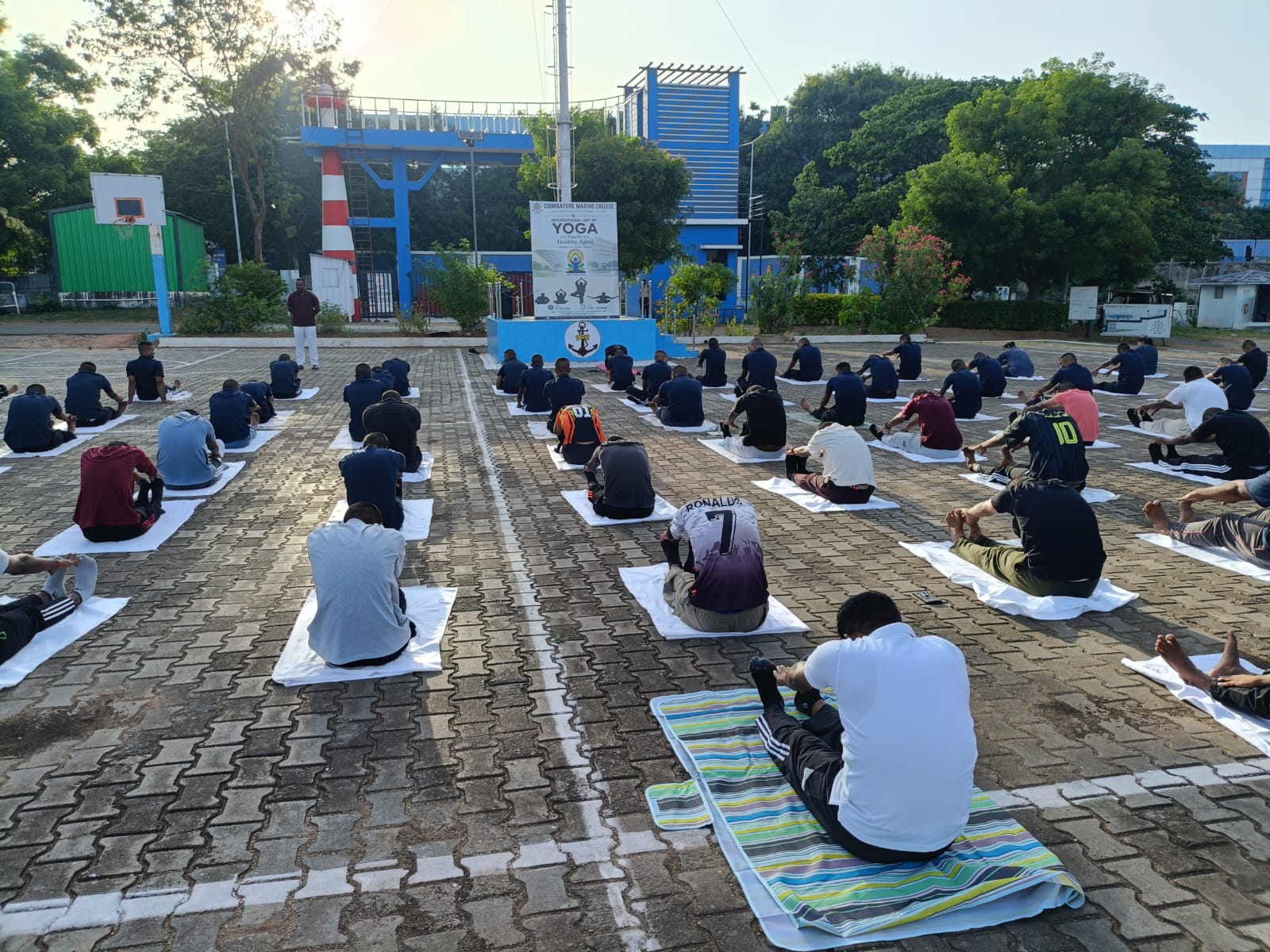 International Yoga Day Celebration at Coimbatore Marine Col