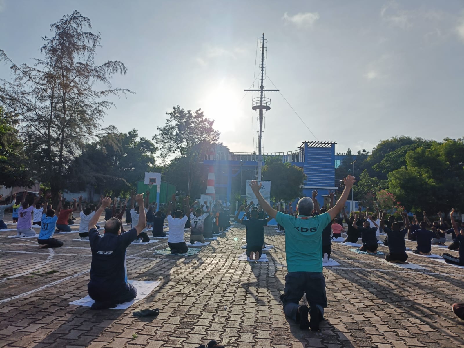 International Yoga Day Celebration at Coimbatore Marine Col